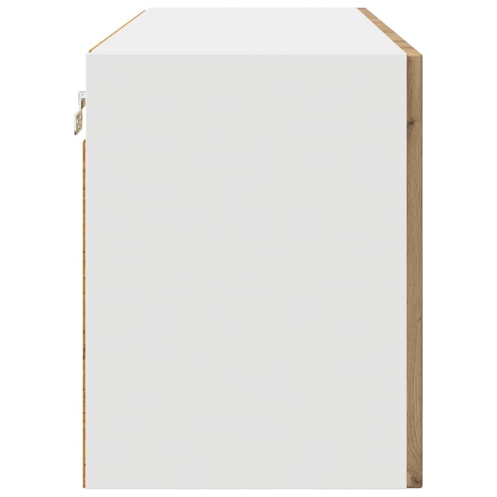 Kalmar Küchenschrank Artisan-Eiche, 80x31x40 cm, Holzwerkstoff, Hängeschrank mit reichlich Stauraum für Kochutensilien