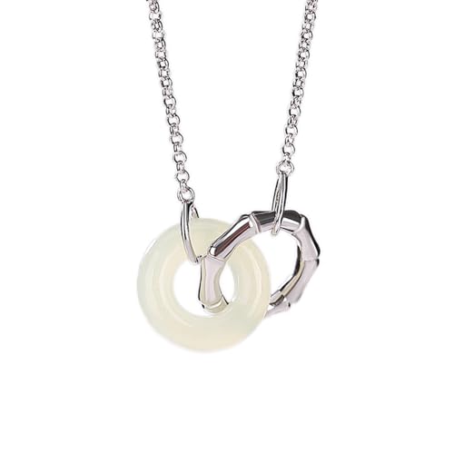 Collier de jade blanc anti-stress, le bijou délicat contre les tensions quotidiennes