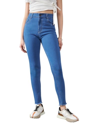 Image of Dolce Crudo Distressed High Rise Skinny Jeans for Women