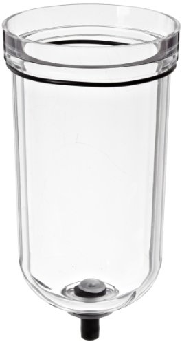 Dixon FRP-96-315 Plastic Bowl with Flex Tip Drain, For Wilkerson Series F30 and M30 Filters