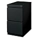 Hirsh Industries 20" Deep File/File Mobile Pedestal, Black, 18578