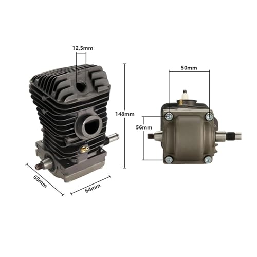 Cylindre de 42.5mm résoud perte compression tronçonneuse MS230 MS250 axe 10mm