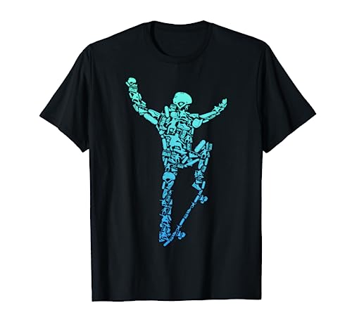 Skater Skateboarder Retro Skateboard for Boys T-Shirt