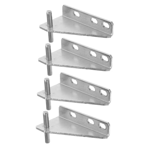 KOMBIUDA Bisagra Metálica para Puerta de Congelador Pequeño 4 Piezas A04 Eje de 35 MM y Tapa de Goma Accesorio de Repuesto para Reparación de Frigorífico Doméstico Compatible Puertas de