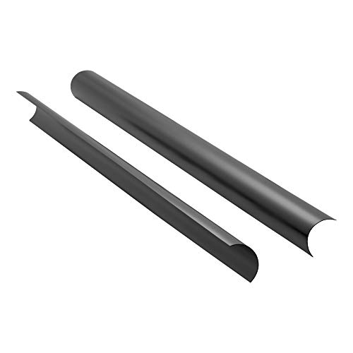 Image of LUVERNE 570090 MegaStep, O-Mega II 88-Inch Black Plastic Running Board Backsplashes, 2-Pack