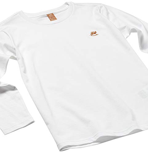 Camiseta Manga Longa Meia Malha, Up Baby, Meninos, Branco Especial, G