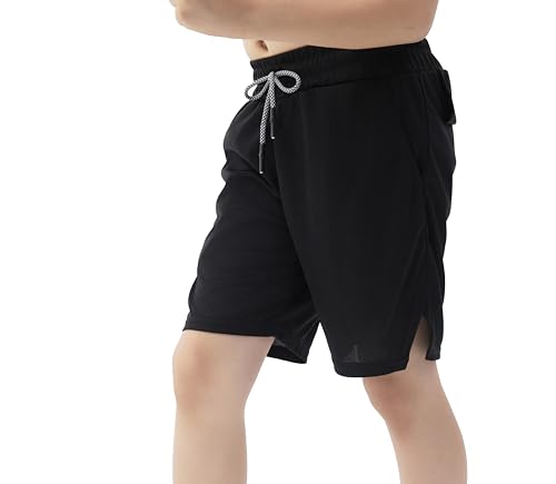 IRELIA 2 Pack Boys 2 in 1 Running Shorts Kids Box Brief Liner Compression Active Sports Shorts BN 14-16 Black/Navy - image 3