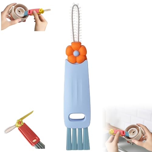 3 in 1 Lid Cleaning Brushes, Multifunctional Insulation Bottle Cleaner, Silicone Cup Holder Cleaner