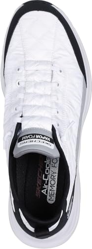 Skechers - Mens Contour Foam - Cozy Fit Slip On Shoes, Color White/Black, Size: 9.5 M US2