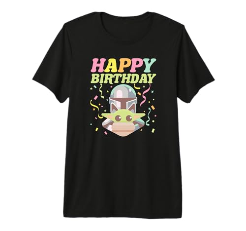 T-shirt Grogu The Mandalorian Star Wars en coton pour l'anniversaire d'un fan de la saga