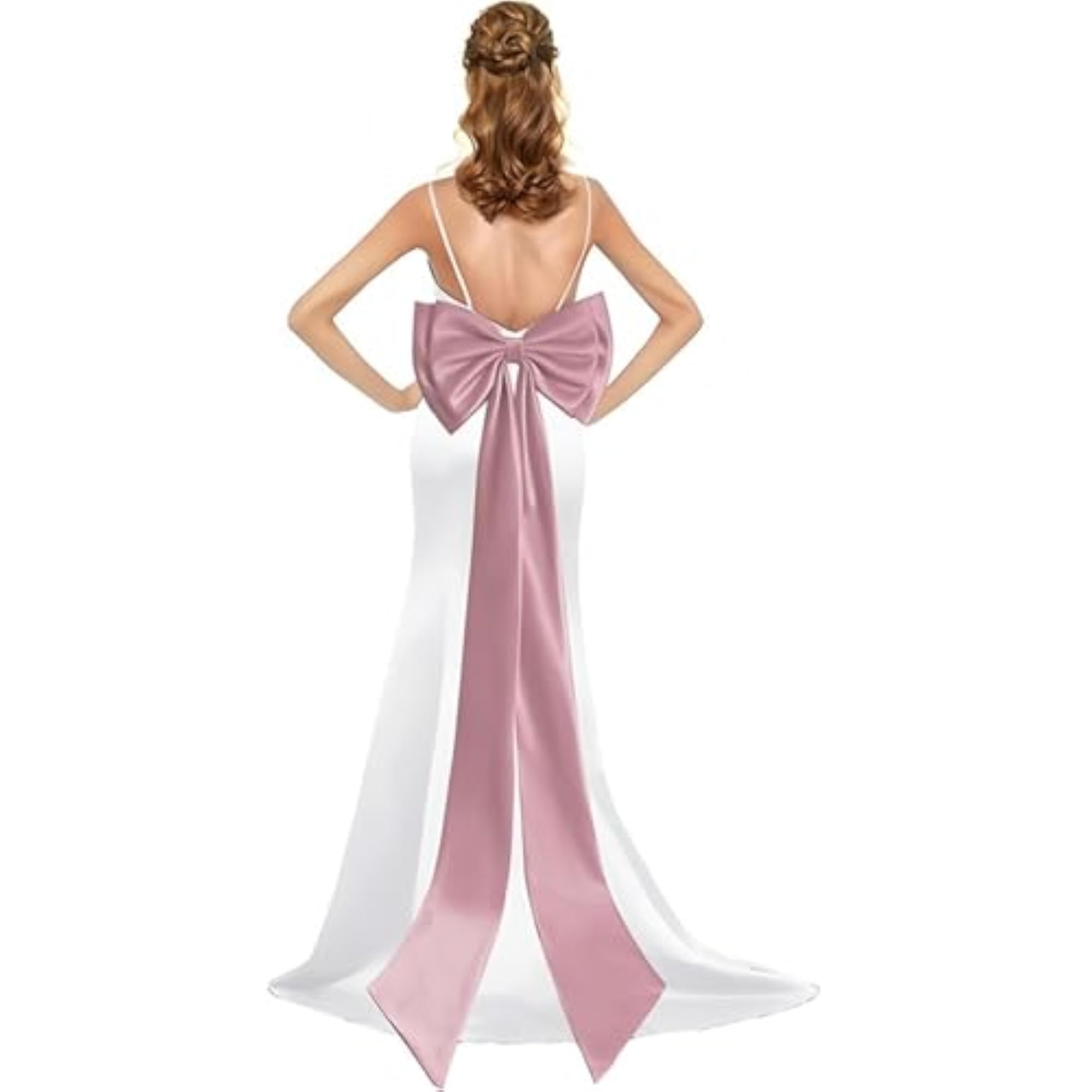 Satin Big Bow Detachable Cocktail Party Bow