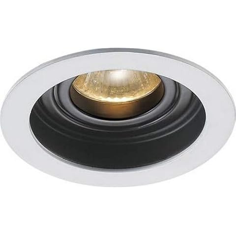 LED recessed Downlight Spot Sandi Round White Black rotated and swiveled Ã˜10.2cm Cover