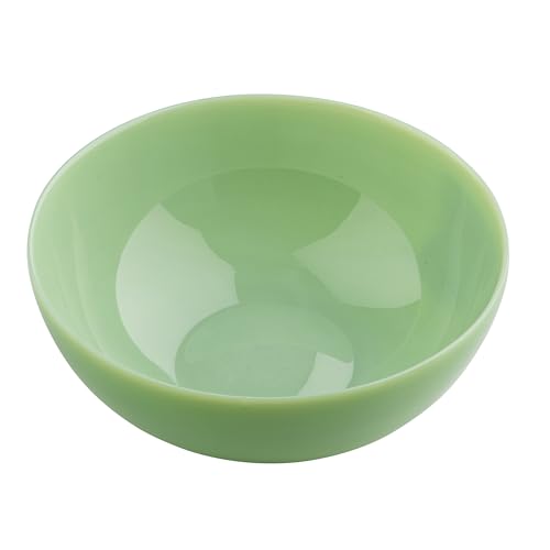TableCraft 12221 Jadeite Glass Collection Round Large Serving Bowl, 32 oz, Vintage-Style Milk Green Glass, Classic Design, Dishwasher & Microwave Safe, 7.75” x 7.75” x 2.75” – Tabletop Serveware