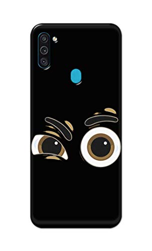 Image of PRINTFIDAA Funky Expression of Cartoon Eyes Printed Designer Hard Back Case Cover for Samsung Galaxy M11 / Samsung A11, SM-M115F / DSN -(SS) MVN1004
