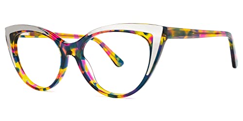 Image of VOOGLAM Cat Eye Blue Light Blocking Glasses for Women Anti UV Eyestrain Eyewear Langley GWX768674