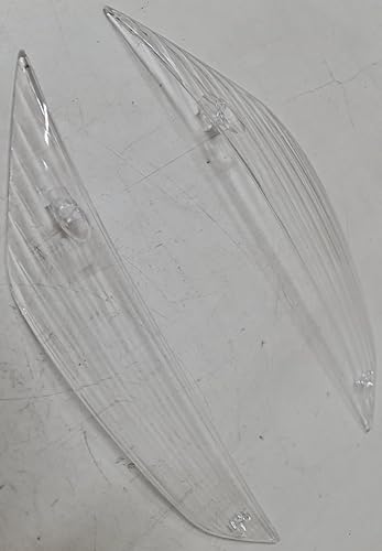 Lot de 2 boutons de clignotants avant transparents compatibles avec Piaggio ZIP 50 CC