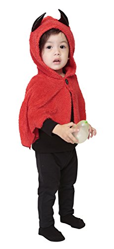Party City マシュマロベビー コスプレ もこもこデビルケープ ベビー 80cm 赤