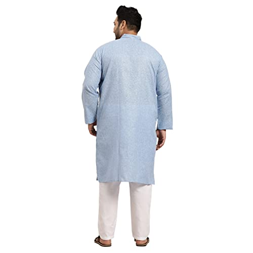 Image of SOJANYA (Since 1958, Men's Silk Blend Grey Kurta Pyjama & Silk Blend Jacket Combo