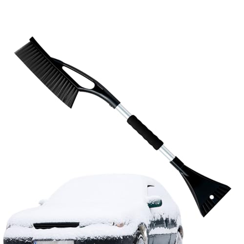 Spazzola di neve per auto, strumento di raschietto di ghiaccio, rimozione della neve invernale, detergente per parabrezza automobilistico, accessorio per camion SUV RV per freddo, manutenzione del vei