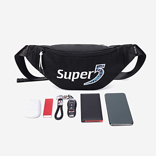 SHUBIAO Zwarte heuptas,Dames Heuptas voor heren met zak Ritssluiting Verstelbare riem Heuptas Multifunctionele heuptas Heuptassen Schoudertas Pouch Borsttas voor sportschool Fitness Workout Reizen - Image 6
