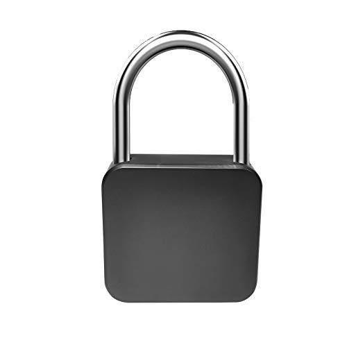 Metal Time Padlock - Multi-Function Timer Lock 99 Hours Max Timing with Electronic LCD Timed Display Micro USB Rechargeable Black