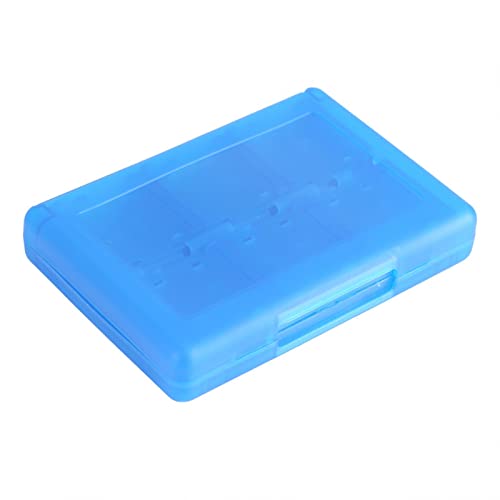 Alvinlite PP Plastic Game Card Box 28in1 Fixed Box Memory Card Box for Nintendo 3DS DSL DSI LL (Blue)