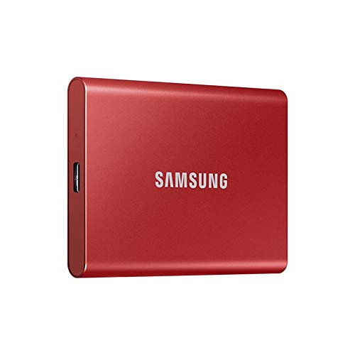 Samsung ポータブルSSD T7 1TB (レッド) MU-PC1T0R Samsung 1TB T7 External SSD, Red, MU-PC1T0R/WW, Read/Write Speed