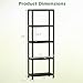 Giantex 5-Tier Heavy-Duty Plastic Storage Shelves, Freestanding Garage Shelving Unit, Multi-Use Organizer Rack for Pantry, Kitchen, Laundry, No-Tool Assembly, Black (2,24