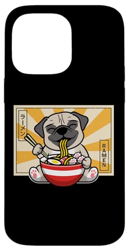 Funny Kawaii Kids Ramen Noodles Pug Lover �X�}�z�P�[�X iPhone 14 Pro Max �p
