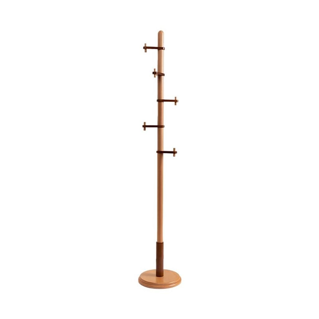 AHGFTYRDT Coat Rack Freestanding Household Clothes Hanger Creative Vertical Solid Wood Coat Rack Bedroom Corner Clothes Hanger Hall Tree