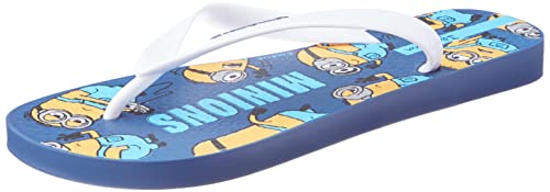 Chinelo de Dedo, Minions, Ipanema, Azul/branco, 35