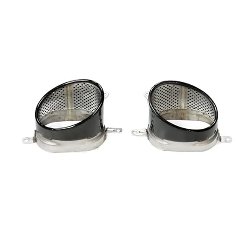 Silencieux d'échappement ovale en acier inoxydable 304 finition noire pour A4 A6