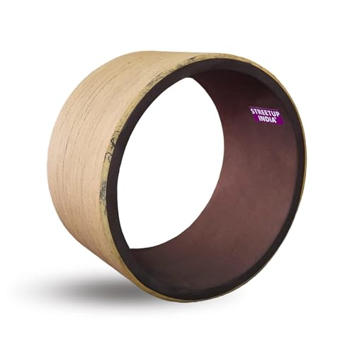 Image of Streetup India Yoga Wheel for Stretching, Exercise, Back Bends, Workout for Unisex With High Density Strong Foam Sweat Resistant (Brown Heavy)