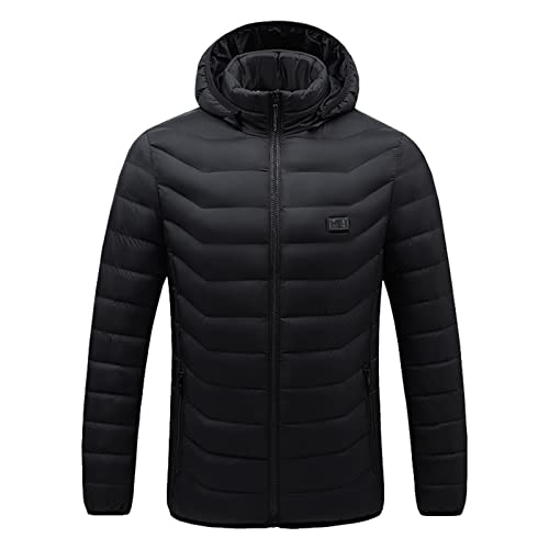 Manteau chauffant homme plusieurs zones de chaleur doudoune moto avec batterie