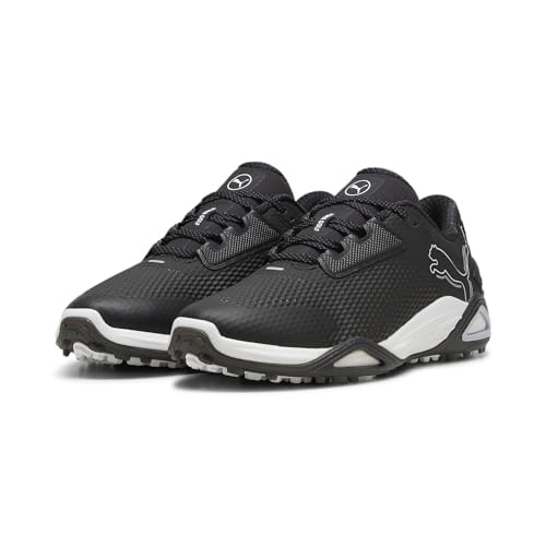 PUMA(???) Men's Spikeless Golf Shoes, Puma Black/Silver Mist/Puma White, 27.0 cm