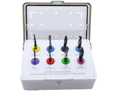 Implant Drills Kit – 8 Piece Dental Universal Implant