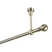 Produktbild Gardinenstange 16 mm 1-Lauf Deckenbefestigung Antik-Gold Metall (160)
