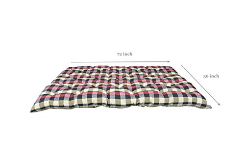 Image of Padam Shree Large Soft Cotton Multicolour Mattress /Gadda (2 Sleeping Capacity) 72X48-Inch, Single (PDM-224)