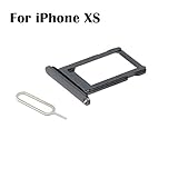 oGoDeal SIM Card Tray Slot Holder Adapter for iPhone Xs with Sim Eject Pin, Waterproof Seal Space Gray