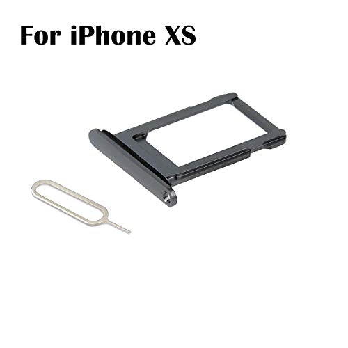 oGoDeal SIM Card Tray Slot Holder Adapter for iPhone Xs with Sim Eject Pin, Waterproof Seal Space Gray