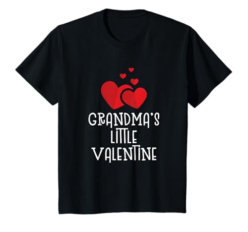 Grandma's Little Valentine Cute T-Shirt Boy Girl Kids Gift T-Shirt