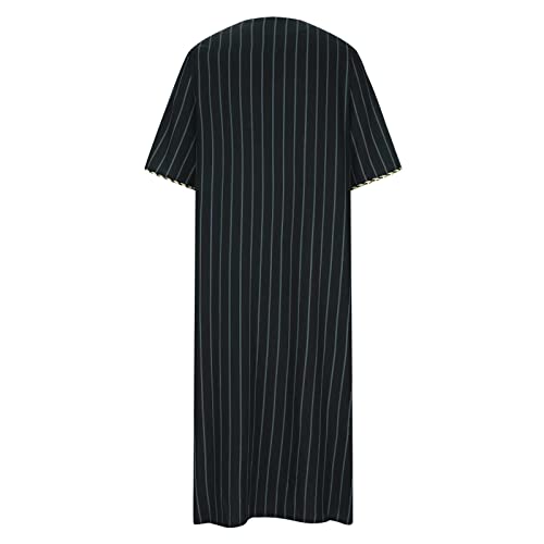Ctreela Men's Muslim Arab Thobe Saudi Arabia Jubba Dishdasha Long Robe Ramadan Dress Middle East Clothing Long Gown3