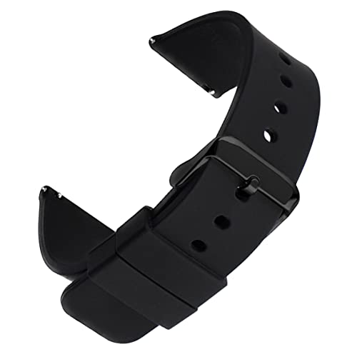 YODI 24mm Soft Silicone Classic Strap Bands for Fire-Boltt Ring 3 BSW043 Smart Watch Quick Release Pin for Men, Women and Kids Medium Size (BLACK) YODI 24mm Soft Silicone Classic Strap Bands for Fire-Boltt Ring 3 BSW043 Smart Watch Quick Release Pin for Men, Women and Kids Medium Size (BLACK)