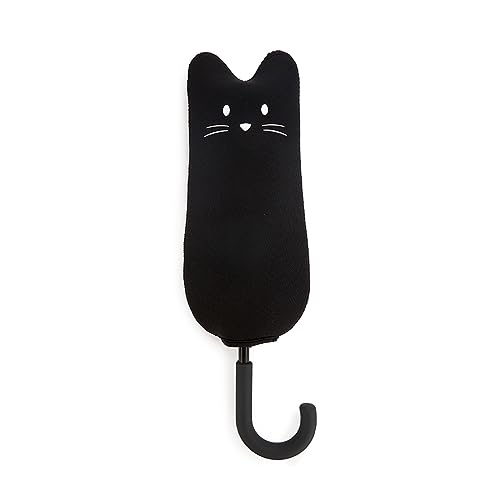 balvi Schirm Meowmbrella Farbe Schwarz Originelles Design voller Katzen Aus Nylon
