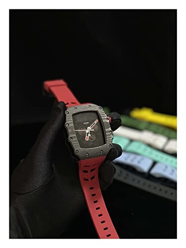Kit modification Apple Watch carbone bracelet caoutchouc iWatch 7 6 5 SE - 3
