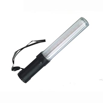 Traffic Baton Light Stick Road Safety Emergency Sign Waterproof Flashing Led Car Reflector Light| Traffic Signal Light|| Safety Rod Stick Self Defense|| 28 CM (16 CM Reflection)(Red,Green)