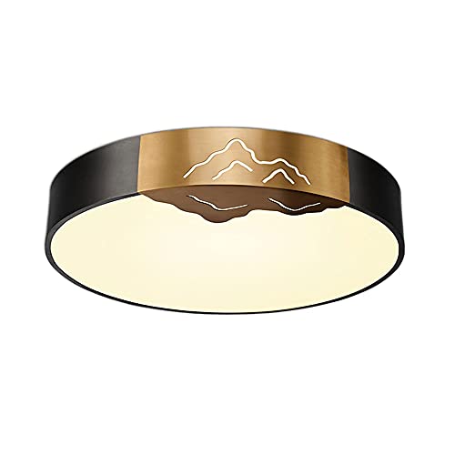 Luminaire de plafond à motif de montagne LED pour un salon serein
