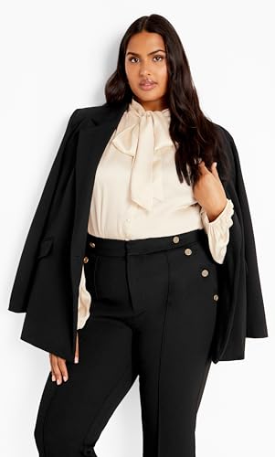 City Chic Women's Plus Size Pant Goldie4