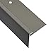 Produktbild vidaXL 15x Treppenkante F-Form Treppenkantenprofil Treppenwinkelprofil Treppenstufenprofil Treppenprofil Winkel Schiene Aluminium 100cm Braun