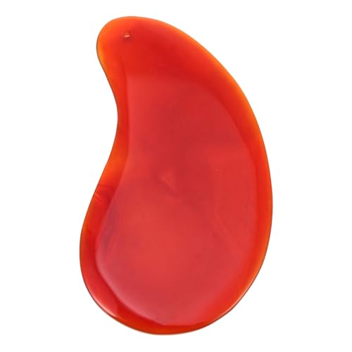 CLISPEED Placa de Gua Sha Grande de Jaspe Rojo, Herramienta de Masaje Facial y Corporal, Tablero Raspador Natural para Relajación Muscular, Uso Doméstico, Cuidado Facial y Color Aleatorio